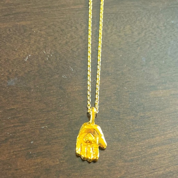 ACNE | Hamsa Hand Gold Necklace - Picture 1 of 10